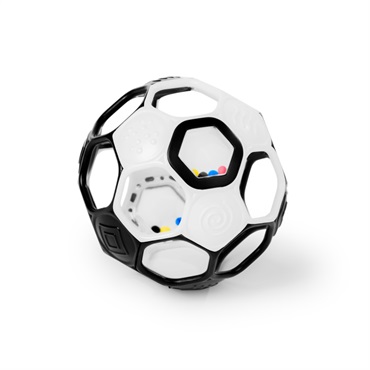 Oball オーボール サッカーラトルボール 黒×白 0ヶ月～ おもちゃ ベビー