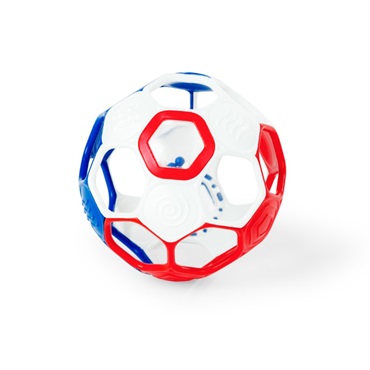 Oball オーボール サッカーラトルボール 赤×白×青 0ヶ月～ おもちゃ ベビー