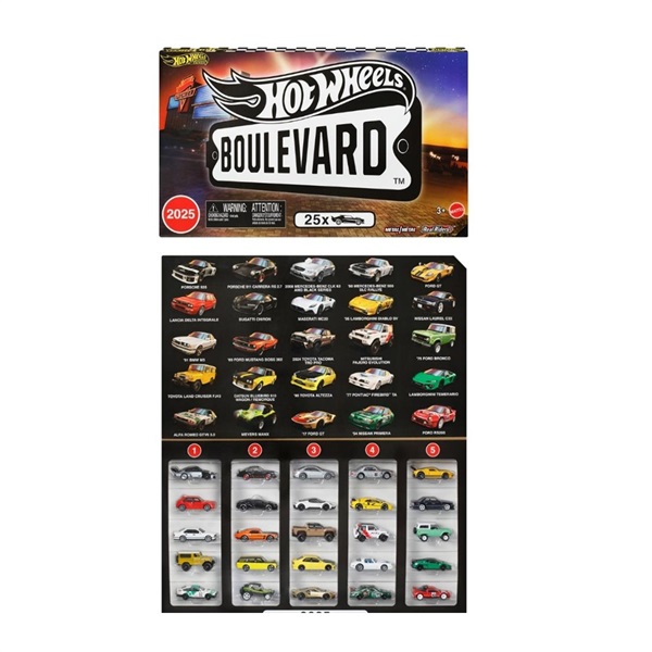 予約 2026年1月24日発売 JFM00-9866 ホットウィール ブールバード 25台