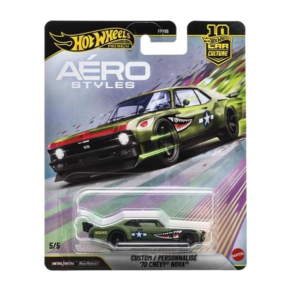 予約 2026年10月17日発売 JKF37-9866ホットウィール カーカルチャー エアロスタイルズ カスタム '70 シェビー ノヴァ お一人さま３点限り 0194735348282(0194735348282)