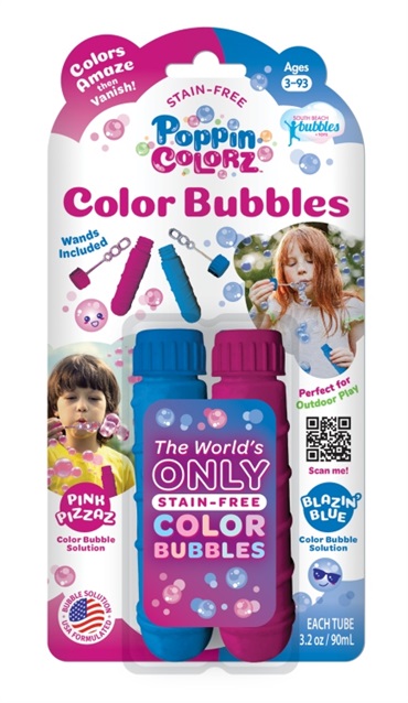 ブルー＆ピンクカラーバブルチューブ  0850026385410 しゃぼん玉
