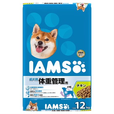 アイムス 成犬用 体重管理用 チキン 小粒 12kg IAMS マースジャパンリミテッド