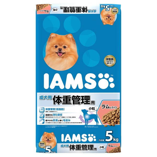 アイムス 成犬用 体重管理用 ラム＆ライス 小粒 5kg IAMS マースジャパンリミテッド(5kg)