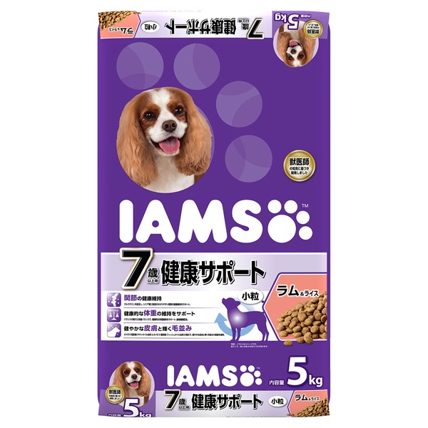アイムス 7歳以上用 健康サポート ラム＆ライス 小粒 5kg IAMS マースジャパンリミテッド(5kg)