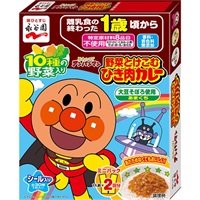 永谷園 それいけ！アンパンマン ミニパック 野菜とけこむひき肉カレー 1歳頃～ レトルト ベビーフード 離乳食(2007920009098)