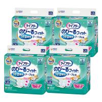 L 20枚×4個セット)ライフリー のび～るフィットうす型軽快テープ止め