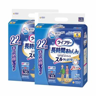 はくパンツ Lサイズ 18枚入り 7パックセット②　リハビリパンツ リフレ はくパンツ スリム Lサイズ 18枚入 2回吸収 ｜ 外側の