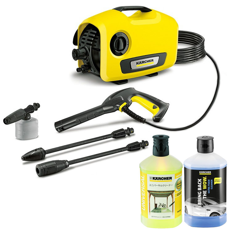 Kärcher K2 Classic 高圧洗浄機+ウルトラフォームクリーナー K2サイレント（3in1 ウルトラフォームクリーナー+ユニバーサル