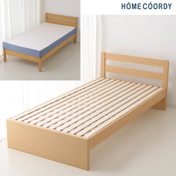 収納なし（レッグタイプ）・格子ヘッドボード・ ホームコーディ