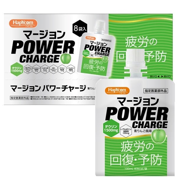 (従業員販売) ハピコム マージョン パワーチャージ 青りんご風味 100mL×8個 【指定医薬部外品】(100mL×8個)
