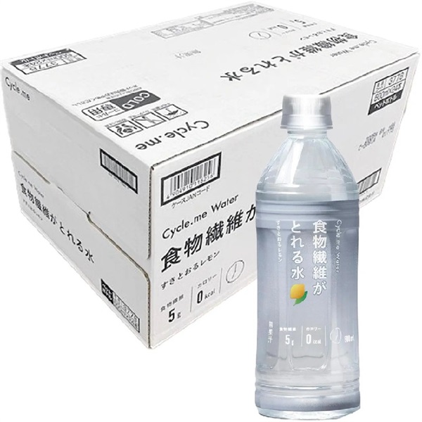 (従業員販売) サイクルミー 食物繊維がとれる水 すきとおるレモン 500mL×24本 ドットミー(500mL×24本)