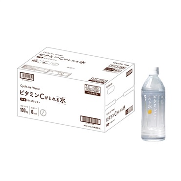 (従業員販売) サイクルミー ビタミンCがとれる水 さっぱりレモン500mL×24本 ドットミー