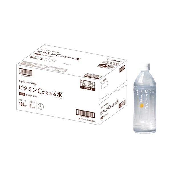 (従業員販売) サイクルミー ビタミンCがとれる水 さっぱりレモン500mL×24本 ドットミー(500mL×24本)
