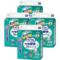 ユニ・チャーム   ライフリー うす型軽快パンツ32枚十2枚X4袋【サイズ=M】 ケース販売） 「ユニチャーム ライフリー うす型軽快パンツ M