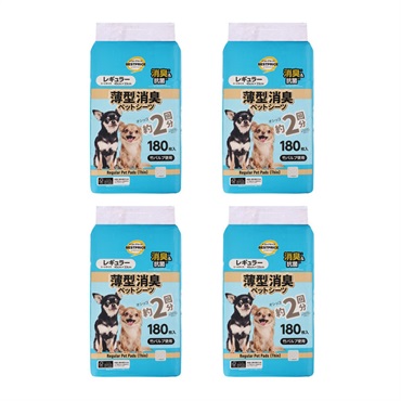 竹パルプ使用薄型消臭ペットシーツ まとめて4個   トップバリュ ベストプライス (TOPVALU BESTPRICE)