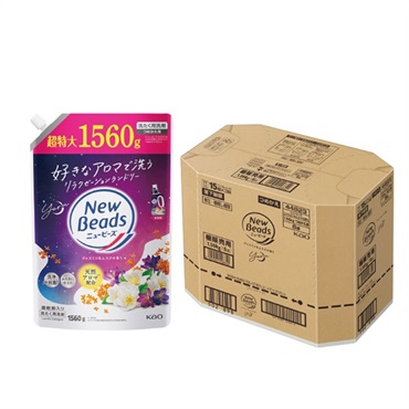 花王 ニュービーズ ジャスミン＆ムスクの香り つめかえ用ケース 1560g