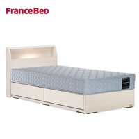 フランスベッド　シングルベッド&マットレスセット　PSC-194DR/TW-010α(PSC-194DR/TW-010α)