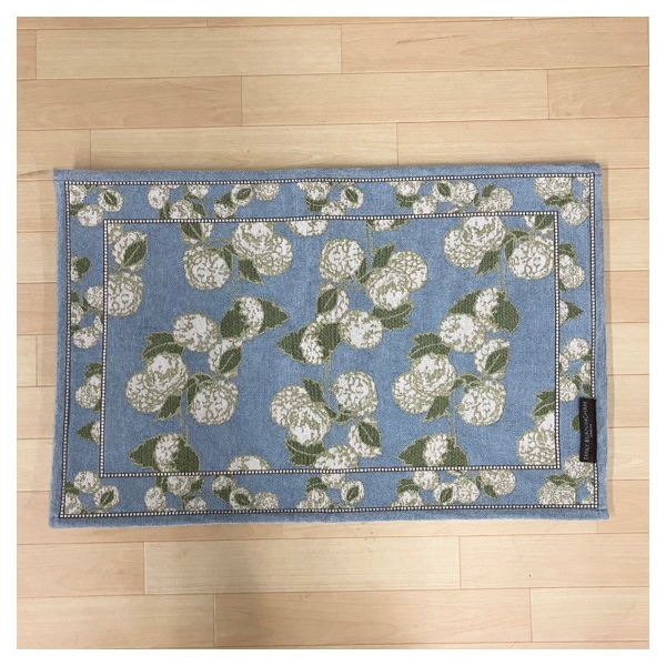 玄関マット ビバーナム 50×80cm(ブルー)