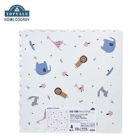 ホームコーディ　防音・抗菌ジョイントマット　厚さ2cm　動物柄(60×60cm（4枚入り）)