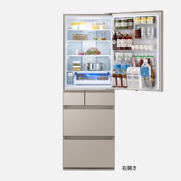 美品　Panasonic 冷蔵庫 NR-E436TL-N シルバー格安 ヨドバシ.com - パナソニック Panasonic 冷蔵庫（426L 左開き