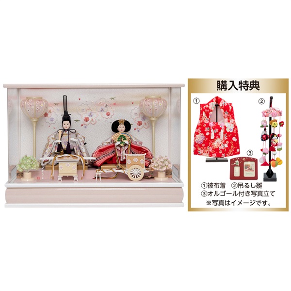 福仙　雛人形　親王ケース飾り 福仙 親王ケース飾り「夢花」 4532365263128 ひな人形 雛人形 | イオン