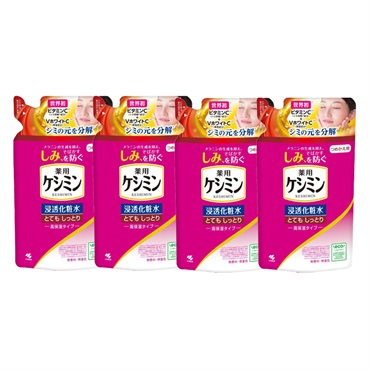 ケシミン 浸透化粧水 つめかえ用 140ml×4個セット とてもしっとり 小林製薬 【医薬部外品】