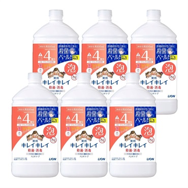 キレイキレイ 薬用泡ハンドソープ　詰め替え用 800ml　6個セット(フルーツミックス×6)