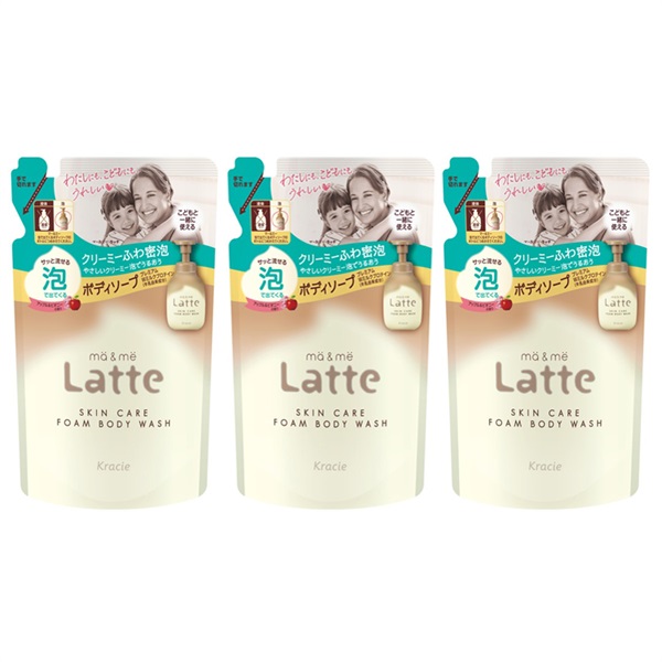 マー&ミー 泡 ボディソープ　詰替用 3個セット ma&me Latte クラシエ(420ml×3)