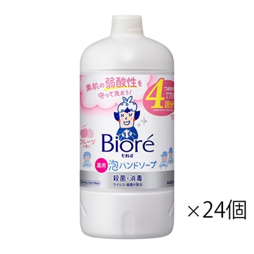 ビオレu 泡ハンドソープ つめかえ用 770ml フルーツの香り 24個セット　ビオレ Biore 花王 【医薬部外品】
