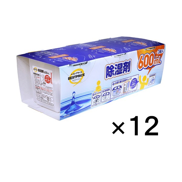 除湿剤 600ml×3個入 ×12 トップバリュ ベストプライス TOPVALU BESTPRICE イオントップバリュ(600ml×36個 (3個入×12))