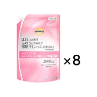 ふんわりやわらか 部屋干しでもにおわない 柔軟仕上げ剤 非濃縮タイプ 無着色 つめかえ用 2,000ml×8個セット トップバリュ ベストプライス TOPVALU BESTPRICE イオントップバリ(2000ml×8個)