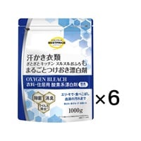 衣料用漂白剤 まるごとつけおき 粉末タイプ 1,000g 6個セット トップバリュ ベストプライス TOPVALU BESTPRICE イオントップバリュ(1,000g × 6個)