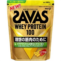 ザバス ホエイプロテイン100 980g 明治(バナナ風味)