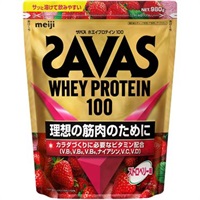 ザバス ホエイプロテイン100 980g 明治(ストロベリー味)
