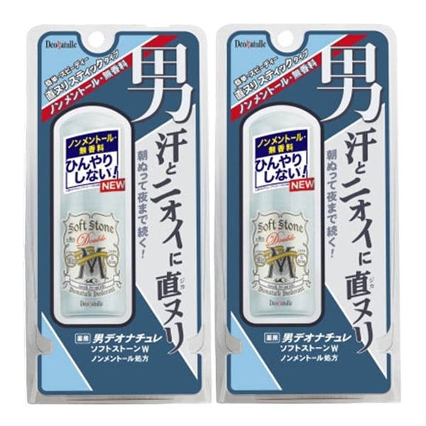 デオナチュレ男ソフトストーンW ノンメントール 20g 2個セット