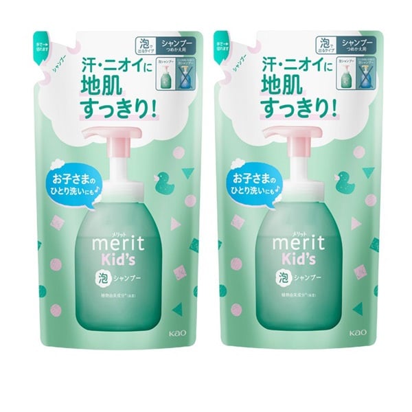 メリットキッズ 泡で出てくるシャンプー つめかえ用 270ml×2個セット(つめかえ用 270ml×2個セット)