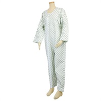 (従業員販売) テイコブ エコノミー 上下続き服 (介護用パジャマ) グリーン Sサイズ(Sサイズ)