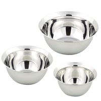 ワイドリム　 ステンレスボール3点セット(15･18･21cm)　ボウル(HB-3583)
