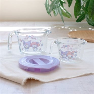 PYREX 　メジャーカップ2pセット 　マイメロディ&クロミ　パイレックス