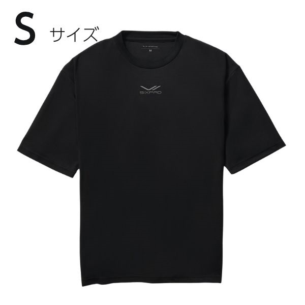 Recovery Wear　スリープトップ　半袖(黒-S)