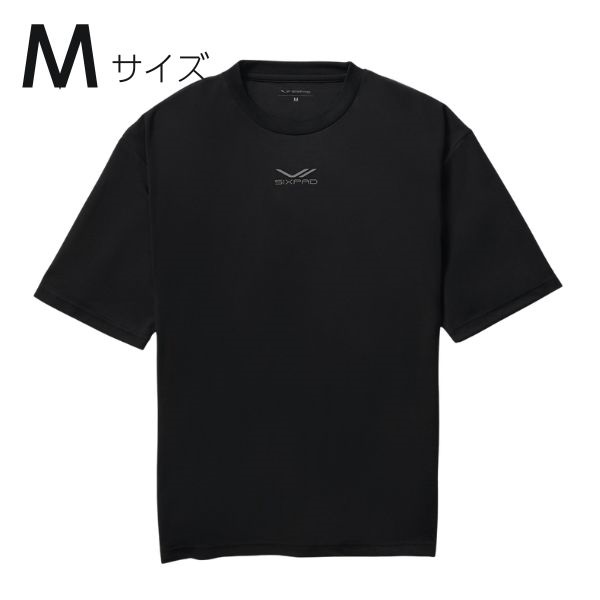 Recovery Wear　スリープトップ　半袖(黒-M)