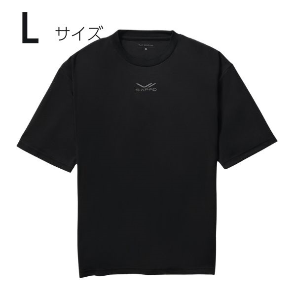 Recovery Wear　スリープトップ　半袖(黒-L)