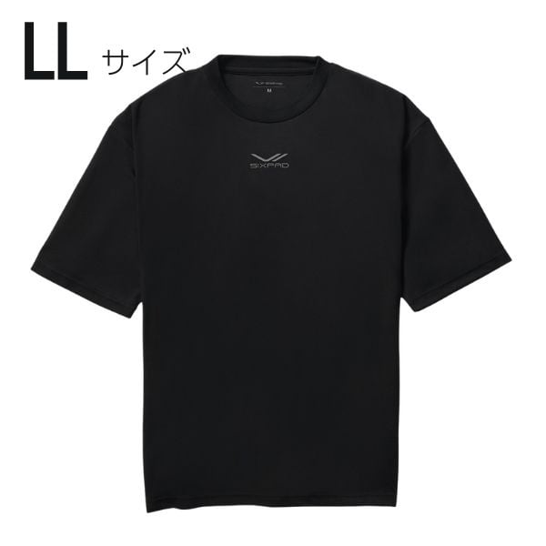 Recovery Wear　スリープトップ　半袖(黒-LL)