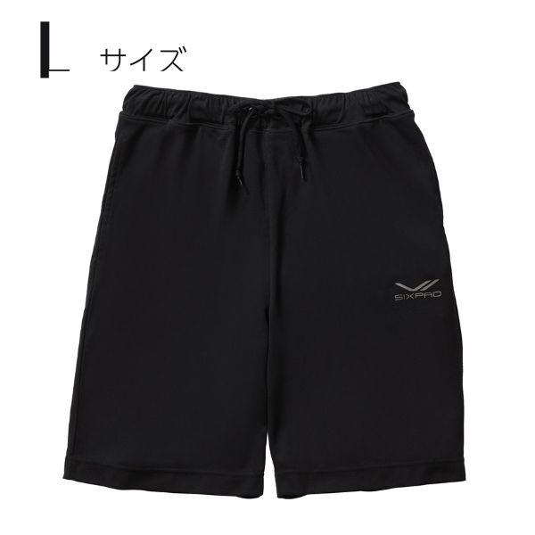Recovery Wear スリープパンツ　ハーフ(黒-L)