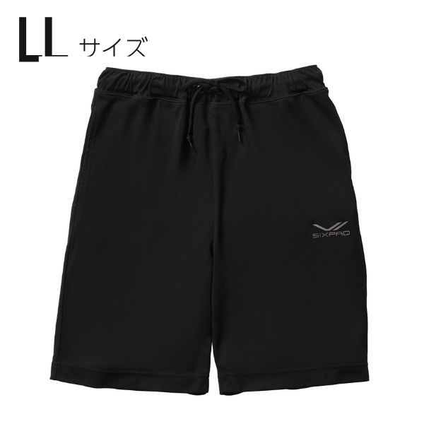 Recovery Wear スリープパンツ　ハーフ(黒-LL)