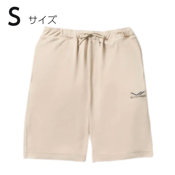 Recovery Wear スリープパンツ　ハーフ(羊毛色-S)