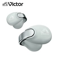 Victor　完全ワイヤレスイヤホン HA-NP1T【マイク対応/ワイヤレス（左右分離）/Bluetooth】(アイスグレー)