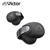 Victor　完全ワイヤレスイヤホン HA-NP1T【マイク対応/ワイヤレス（左右分離）/Bluetooth】(ブラック)