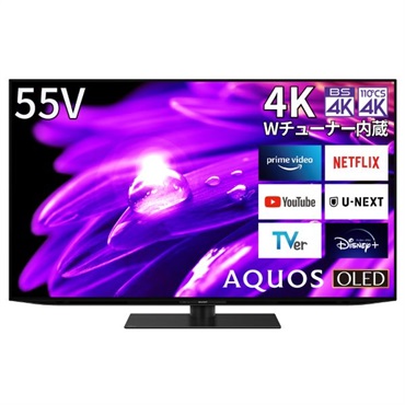 シャープ　55v型4K 有機ELテレビ　AQUOS　4TC55ES1【標準配送料2000円＋標準設置料6000円（あり・なし）別途】