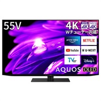 シャープ　55v型4K 有機ELテレビ　AQUOS　4TC55ES1【標準配送料2000円＋標準設置料6000円（あり・なし）別途】(4TC55ES1)